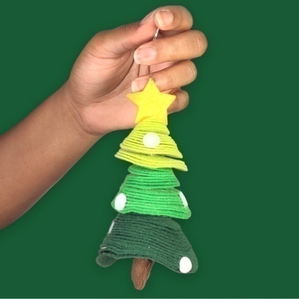 Soft Green Christmas Tree Christmas Holiday Ornament - Starlight #2